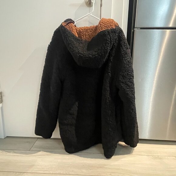 Reversible Fleece Hooded Teddy Jacket (Small) - Picture 2 of 4